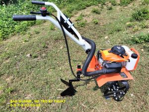 Máy xới đất lên luống xạc cỏ mini