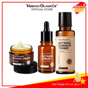 VIBRANT GLAMOUR FDA Retinol Set Face Cream Serum Toner VA Anti Aging Whitening Renewing Skin