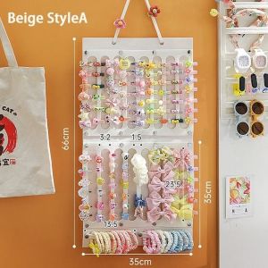 Hair Bows Organizer Girls Felt Large Organizer Aksesori Rambut Wanita Hair Accessories Storage Headband Organizer