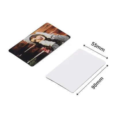 [SG STOCK]1pc Custom Photo Fridge Magnet Personalized Magnetic Photo Holder Durable Plastic Square Engraved Pi