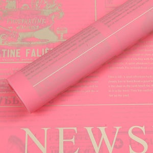 Kertas Buket Bunga Cellophane Newspaper Flower Wrapping Paper Waterproof Motif Koran 6131