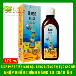 Ocean Fish Oil bổ sung Omega DHA cho bé giúp phát triển não bộ và mắt | Nhập khẩu chính hãng từ Châu Âu