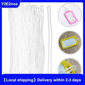 【Local shipping】 50pcs Travel Tags Plastic Bag Loops Transparent Luggage ID Label Strap Holder Lanyard Portable Travel Accessories