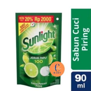 Sunlight 2000 kemasan pouch 90ml Jeruk Nipis 100