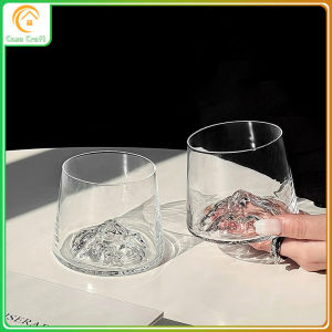 Creative Japanese Mount Fuji Whiskey Glass Vodka Glass Cup Transparent Tea Mugs Drinkware Beer Coffee Cups Heat-resistant