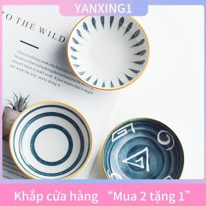 [COD] YANXING1 Nhà bếp món ăn gốm các loại gia vị Mini tấm nhúng nước sốt giấm Bát Nhật Bản sáng tạo bộ đồ ăn nhà món ăn tối tấm