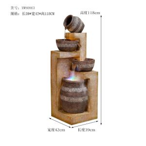 Home Decoration Items Water Fountain Decorative Accessories Water Fountain Indoor Clay pot circulating water landscape humidifier Decorative Accessories Water Fountain Indoor