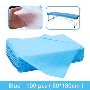 100Pcs 80x180cm Disposable Bed Sheet Thin Cozy Breathable Bed Cover Antibacterial Breathable Soft Non Woven For Beauty Salon SPA Tattoo Massage Table Cover Spot wholesale