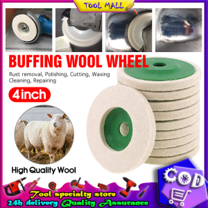4 Inch 100mm Wool Buffing Grinding Wheel Felt Polishing Discs Pad