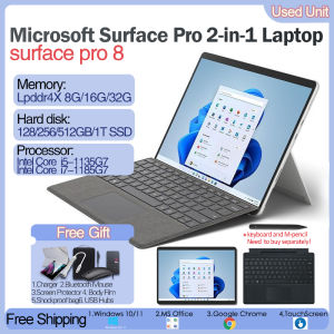 Microsoft Surface pro9 pro8  Tablet Laptop 2 in 1 PC 8G/16G RAM 256GB/512G SSD  Win10/11 system With touch screen（WiFi /cameras /usb3.0/minidp/tf card slot）
