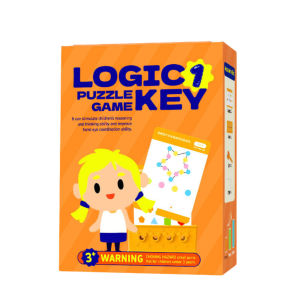 Mainan Edukatif Kunci Logika Logic Key Puzzle Game Montesori Kartu Belajar Kreatif