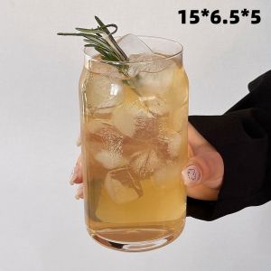 【พร้อมส่งจากไทย】แก้วดื่มน้ำ ดืมนม ถ้วยแก้วบอโลซิลิเกตสูง cola cup ทนความร้อนเเละความเย็น ทรงกระบอก สำหรับใส่น้ำอัดลม ผลไม้