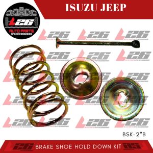 2INCHES Isuzu Jeep BRAKE SHOE HOLD DOWN KIT FOR Isuzu Jeep VEHICLES BSK-2"B GSK BRAND