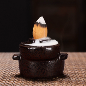 Waterfall Incense for Burner Ceramic Backflow Incense Holder Fountain Backflow Incense Cones for Home Office Decor