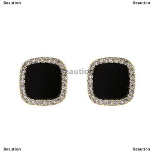 [COD] Beaution Trend Elegant Pave Zircon Geometric Square Stud Earrings Women Girl Jewelry
