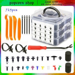 IFASEN 1240/725/723/100pcs Car Rivet Bumper Fender Plastic Trim Fastener Retainer Fixing Push Clip Bumper Fender Liner Retainers Fenders Liner Trims Clips