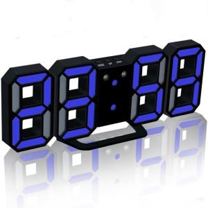PURETEN Wall-mounted Digital Desktop Clock Usb Charging Thermometer Digital Alarm Clock Portable Adjustable Luminous Mode Night Light Desk