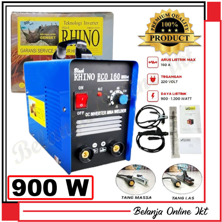 RHINO%20ECO%20160A%20900watt%20Mesin%20Las%20Inverter%20Mosfet%20IGBT%20MMA%20160A%20900w%20BIRU%20Travo%20Las%20Trafo%20Las%20Listrik%20Welding%20Machine%20Inverter%20BLACK%20RHINO%20BIRU%20Mosfet%20IGBT%20ECO-160A%20160A%20MMA%20160%20ORIGINAL%20RHINO%20-%20Image%202