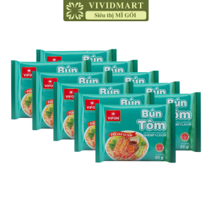 [SET 10 GÓI] - VIFON - Bún Vifon 4 vị: Bún riêu cua (có cua thật) Bún tôm Bún giò heo Bún bò Huế Bún ăn liền (65-80g/gói)