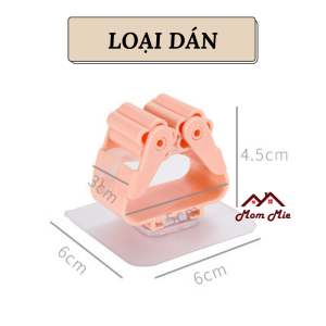 [HCM]Móc kẹp treo cây lau nhà hít chân không - K064
