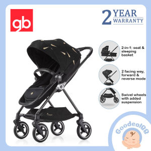 GB Swan Basic Two Ways Baby Stroller - Black | GoodealBB