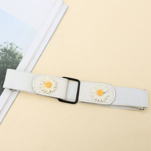 Murah Banget - Belt Wanita Modern / Belt Motif Bunga Korea Fashion / Tali Pinggang Wanita / Tali Pinggang Double Flower Daisy