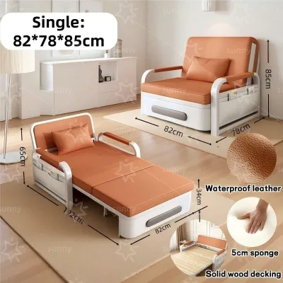 SUNNY BIERE STORE Foldable Sofa Bed Multi-Functional Storage Practical All-In-one Sofa Bed With Storage Inside