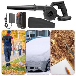 PRIMEPICKGLOBAL 2 In1 Electric Air Blower 688Vf Battery 1400W Power Motorcycle Cleaner Multi-Purpose Blowing Suction Cordless Vacuum Cleaner Motorcycle Cleaning