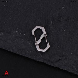 [COD] Shinia 1ชิ้นตะขอเกี่ยวคู่ทำจากโลหะห่วงล็อกพวงกุญแจขนาดเล็กกันขโมยกระเป๋าเป้สะพายหลังตั้งแคมป์กลางแจ้งหัวเข็มขัดตะขอเกี่ยวสปริง