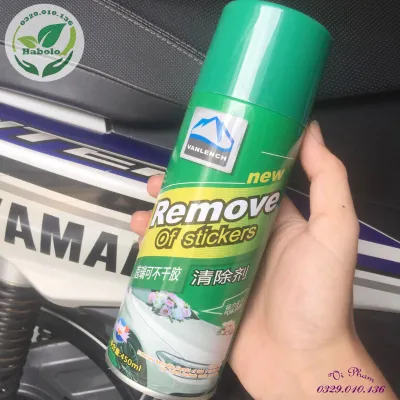 Chai Xịt Tẩy Keo tẩy vết băng dính nhựa đường bám trên ô tô tẩy đa năng đồ nội thất Remove Of Stickers 450ml