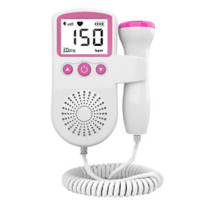Sun Baby Baby Fetal Doppler Handheld Baby Heartbeat Detector – LCD Display & 2MHz Probe Ideal for Pregnant Moms From 12 Weeks (Buntis-Friendly Design)