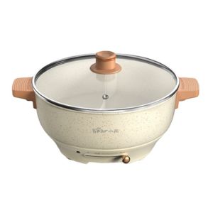 220V Electric Hot Pot Two-flavor Hot Pot 5L Household Multi-function All-in-one Pot Small Electric Cooker Electric Hot Pot