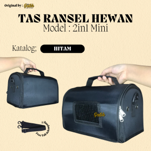 TAS HEWAN 2IN1 KECIL MINI 25x17x7cm PET CARGO ANAK HEWAN HAMSTER KITTEN BURUNG by Gatsh