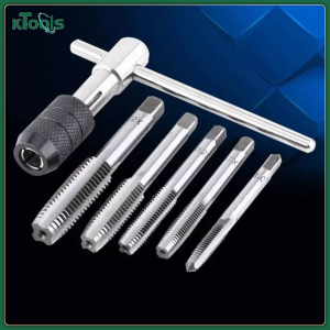 Ktools 6PCS T-Type Tap Wrench Set M3 to M8 Hand Tapping Tools for Machine Screw Threading