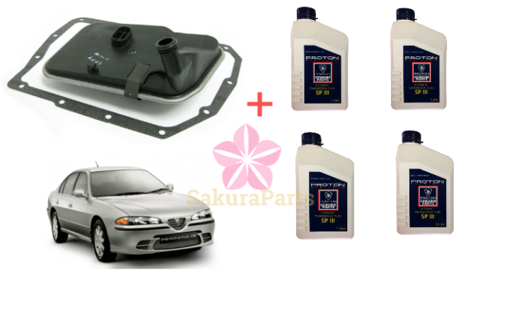 PROTON ATF SP3 4 Bottle + Auto Filter Set for Proton Perdana V6 | Lazada