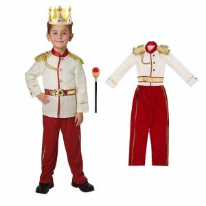 Kids Prince Costume Children Halloween Boys Carnival Cosplay Dress Up Prince Charming Costumes Child Royalty Role play Clothes