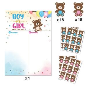 Gender Reveal Ideas Games 36 Voting Gender Reveal Party Decorations Boy or Girl Party Supplies for Gender Reveal Use