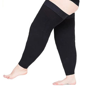 34-46mmHg Men Women Plus Size 4XL 5XL Compression Stockings Footless Varicose Vein Support Socks Anti Fatigue Edema
