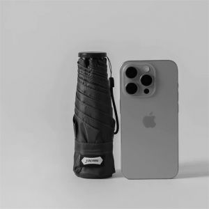 Parachase Ultra-light Mini Umbrella Woman Portable 5 Folding Sun Umbrella 150g Foldable Compact Umbrella Parasol UV Protection