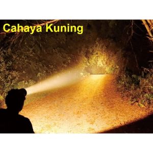 Senter Kepala Zoom SUNPRO SL-9981 250W | Headlamp LED Cahaya Super Terang Anti Air Waterproof Free Lensa Kuning Dan Biru Bisa Di Cas USB Type C Tahan Sampai 50 Jam | Gallery Audio
