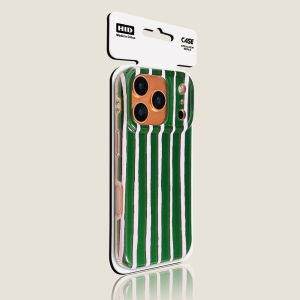 Luxury Contrasting Color Stripes Pattern Phone Case For iPhone 17 16 15 14 Pro Max Shockproof Glossy Armor Protective Cover Capa