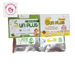 Men Hữu Cơ Sunplus - Đánh Bay Táo Bón Giúp Bé Ăn Ngon Tiêu Hóa Tốt Hộp 30 gói