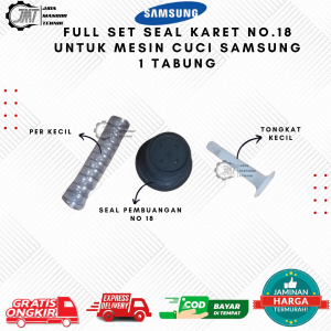 JMT - Fullset Seal Pembuangan  NO.18 Untuk Mesin Cuci Samsung 1 Tabung