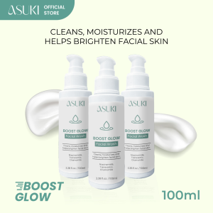 ASUKI Boost Glow Facial Wash 100ml - Wajah Bersih Lembap & Bebas Minyak