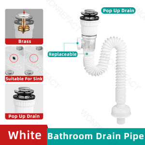 Universal Size Thickened ABS Basin Drain Pipe Flexible Drain Hose Sewer Pipe Plumbing Flexible Drainage Outlet Pipe