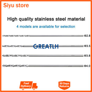 GREATLH 10pcs Stainless Steel Orthopedics Drill Bits 2.8-4.0mm Diameter Bone Drills Set Orthopedic Surgical Tools