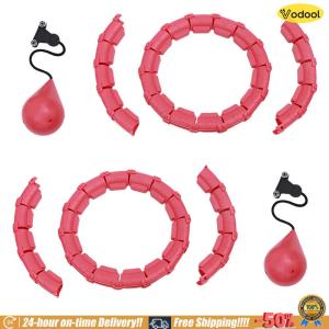 [VOS] 2Pcs 24 Sections Circle with Auto-Spinning Ball Fitness Ring Adjustable Circles Ring Detachable for Fitness Workout