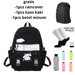 TAS RANSEL SEKOLAH ANAK PEREMPUAN TAS SEKOLAH SD SMP MODEL KEKINIAN ANAK KOREA TERBARU BISA COD