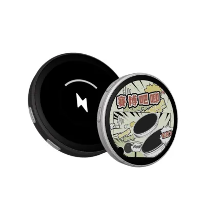 New Bluetooth Smart Dynamic E-Badge Anime Merchandise with 1.7 Digital Display Touch Screen Images GIFs Video Gift for Otaku Fans & Friends