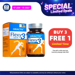 [Alpro Pharmacy] ORIACTIV Flexy3 Capsule 60s | Joint Health & Pain Relief Supplement | Boswellia Turmeric MSM | MAL20116149N 100% Original